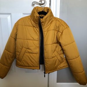 Crop puffer jacket